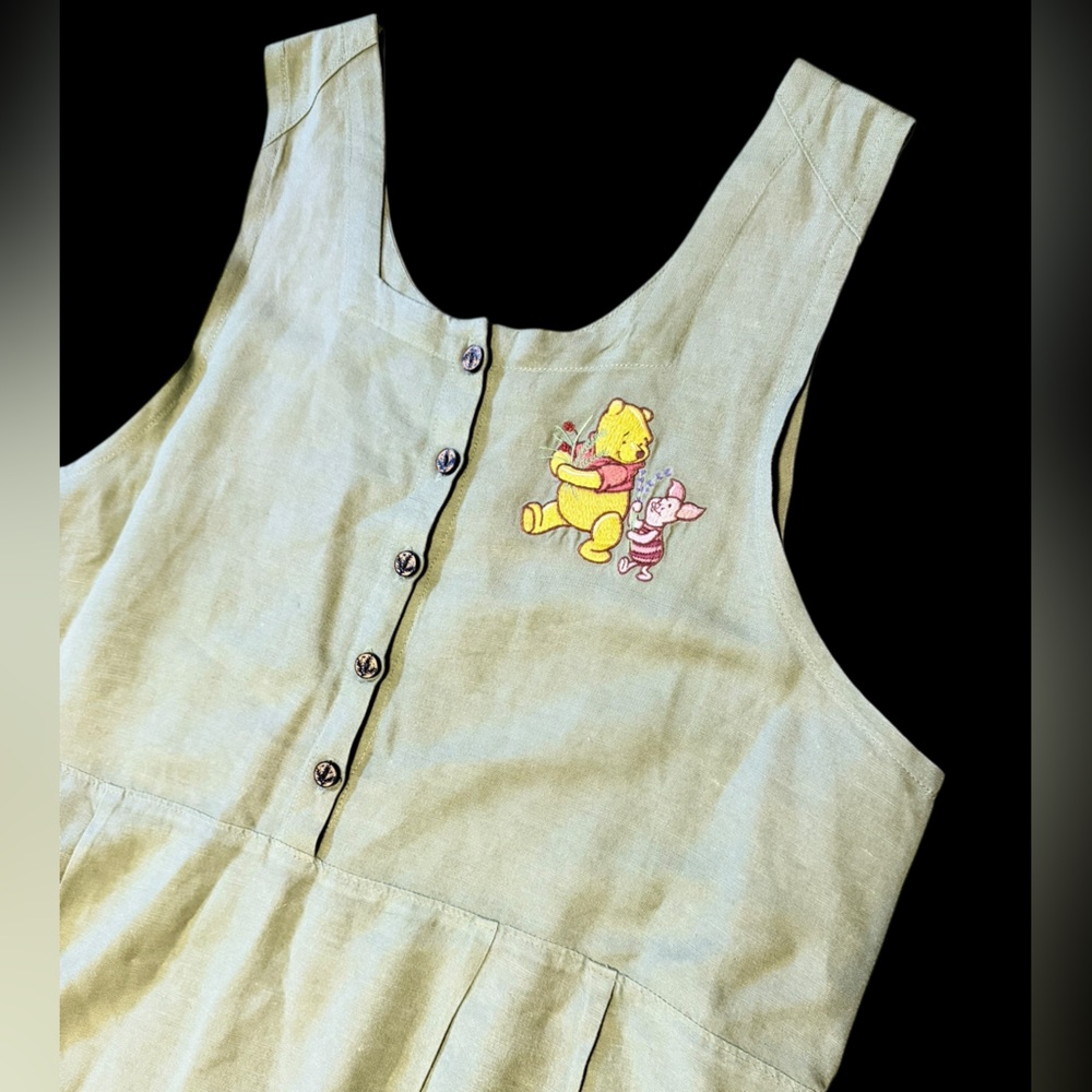 💙Vintage 90s Winnie the Pooh & Friends Maxi Dress with Embroidery